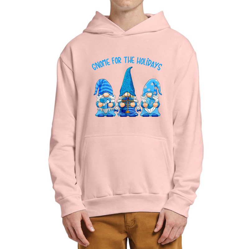 Gnome For The Holidays Hanukkah Jewish Christmas Cute Gnome Urban Pullover Hoodie | Artistshot