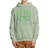 Forever Love Paw Print Heart Puppy Dog Pet Urban Pullover Hoodie | Artistshot