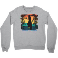 Riverside California Ca Palm Tree Surfboard Surfer Surfing T Shirt Crewneck Sweatshirt | Artistshot