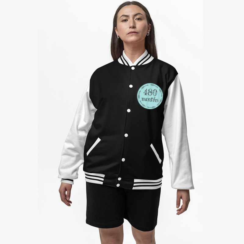 Funny 40th Birthday Milestone Belly Badge Gift Bomber Jacket by Hoang95 | Artistshot