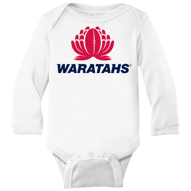 New South Wales Waratahs Rugby Super League Long Sleeve Baby Bodysuit by SomArt | Artistshot