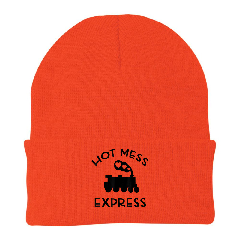 Cool Hot Mess Express Train Funny Sarcastic Novelty Item T Shirt Beanie by haocovaccaj | Artistshot