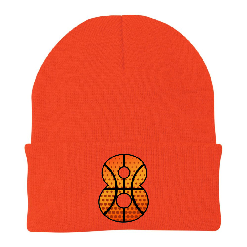 Basketball Number Eight Beanie by nbobatiga | Artistshot