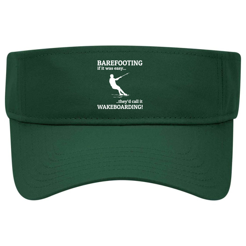 Barefoot Skiing Water Sport Motorboat Visor hat by Tasteful Tees | Artistshot