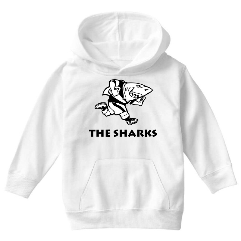 The Sharks Rugby Super League Youth Hoodie by SomArt | Artistshot