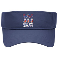 Beer Boom Bang & Beer American Flag Usa 4th July Visor Hat | Artistshot