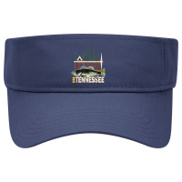 Fishing Camping Fishing In Tennessee Nature Tennessee Fishing Visor Hat | Artistshot