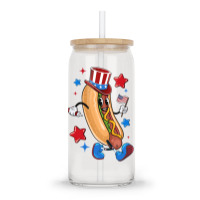 4th Of July Hot Dog Sleeve Dark Glass Tumbler | Artistshot