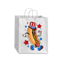 4th Of July Hot Dog Sleeve Dark Debie Paper Bag - 10 X 5 X 13 | Artistshot