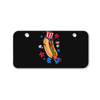 4th Of July Hot Dog Sleeve Dark Bicycle License Plate | Artistshot