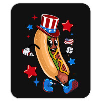 4th Of July Hot Dog Sleeve Dark Mousepad | Artistshot