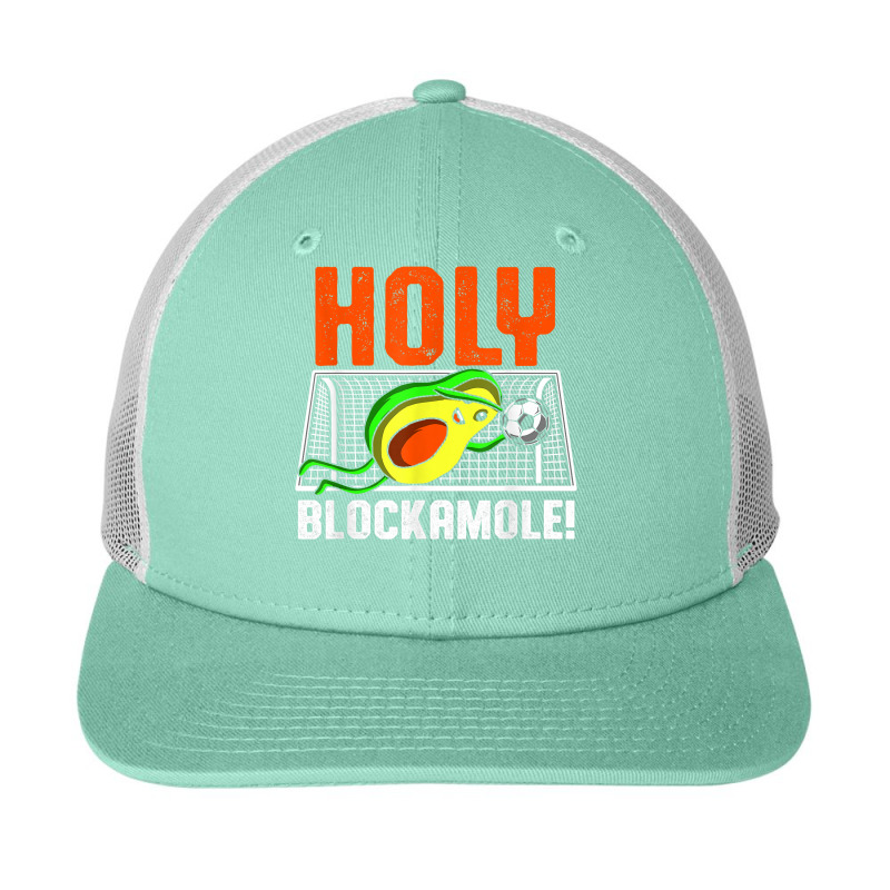 Holy Blockamole Soccer Blocker Funny Avocado Goalie Gift T Shirt Snapback Trucker Cap by alanacaro | Artistshot