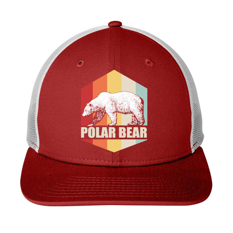 Bear Polar Bear Retro Colorful Sunset White Bears 510 Forest Snapback Trucker Cap by offensejuggler | Artistshot