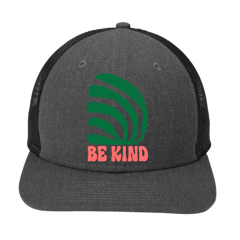 Be Kind Aesthetic Mindfulness Design Snapback Trucker Cap | Artistshot