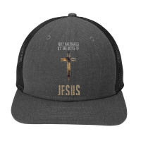 Jesus Christ Christian Fully Vaccinated By The Blood Of Jesus Funny Ch Snapback Trucker Cap | Artistshot