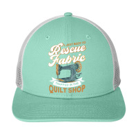 Sewing Rescue Fabric Trapped In The Quilt Shop Quilting Lover352 Sewin Snapback Trucker Cap | Artistshot