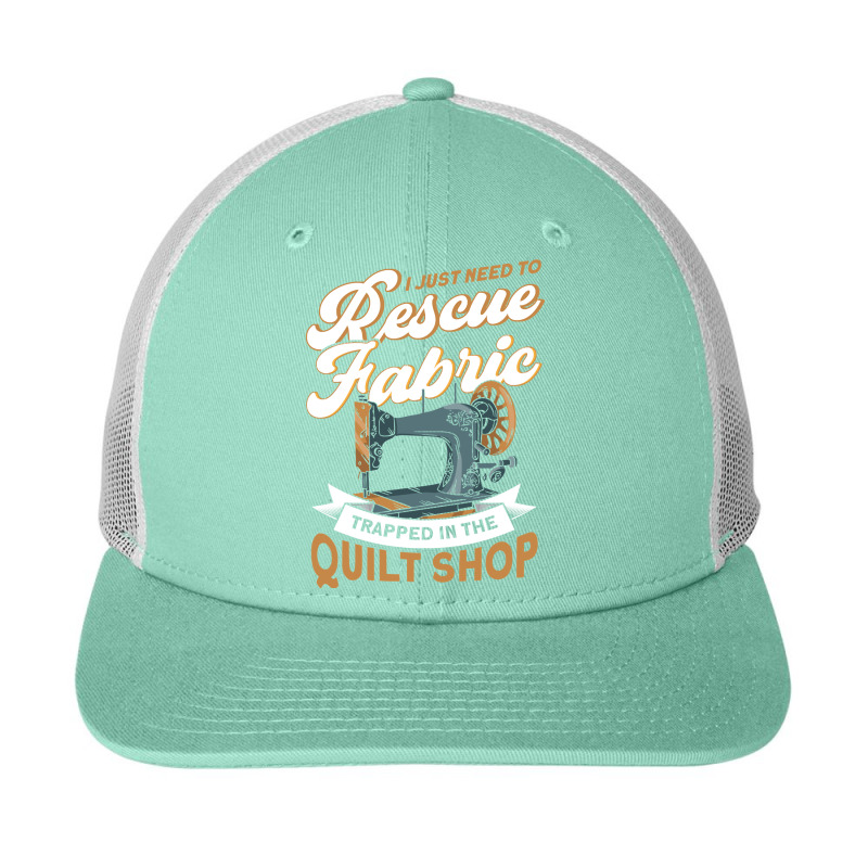 Sewing Rescue Fabric Trapped In The Quilt Shop Quilting Lover352 Sewin Snapback Trucker Cap | Artistshot