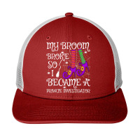 My Broom Broke So I Became A Private Investigator Halloween T Shirt Snapback Trucker Cap | Artistshot