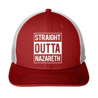 Straight Outta Nazareth Jesus Funny Christian T  Gift Snapback Trucker Cap | Artistshot