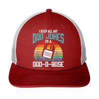 Funny Dad Jokes Database Pun Best Dad Humor Fathers Day T Shirt Snapback Trucker Cap | Artistshot