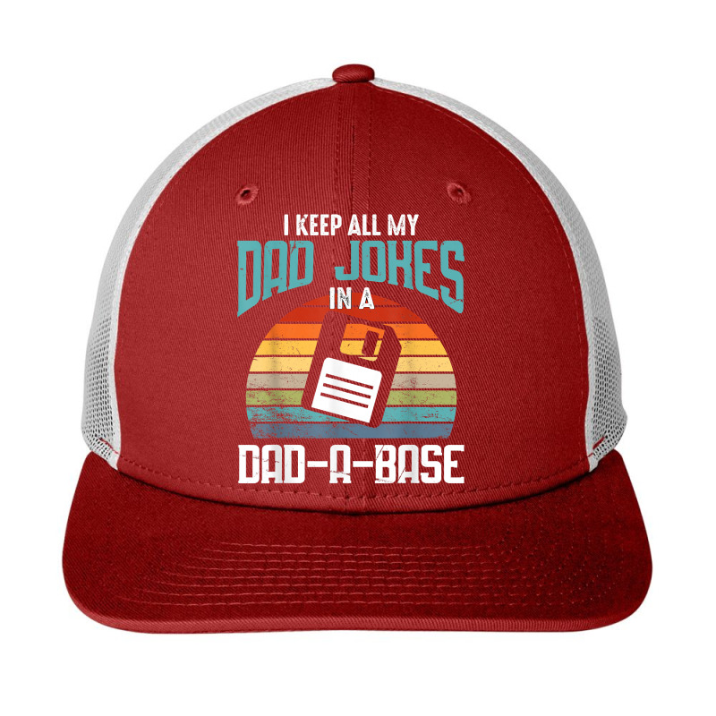 Funny Dad Jokes Database Pun Best Dad Humor Fathers Day T Shirt Snapback Trucker Cap by lorebrend | Artistshot