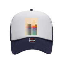 Aesthetic Vector Skyline Graphic Design Foam Trucker Hat | Artistshot