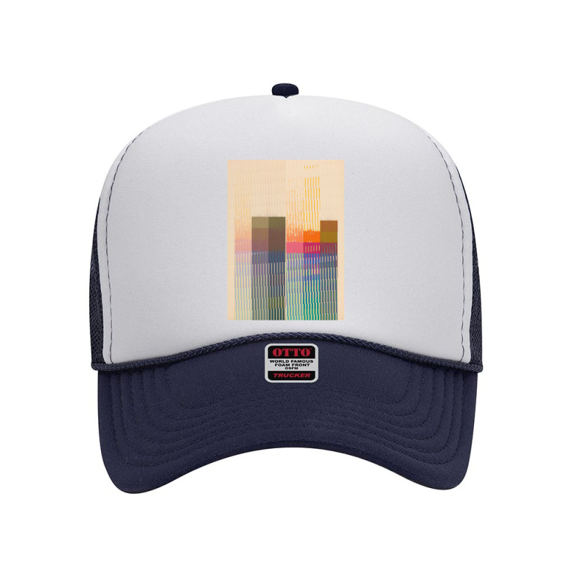 Aesthetic Vector Skyline Graphic Design Foam Trucker Hat | Artistshot