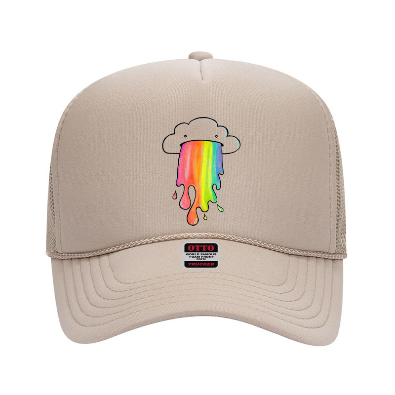 Cloud Overlay Rainbow Foam Trucker Hat by lindumawardi | Artistshot