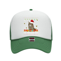 Merry Catmas Maine Coon Cat Ugly Sweater Christmas Santa T Shirt Foam Trucker Hat | Artistshot