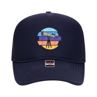 Telescope Retro Cosmology Watch The Stars In The Milky Way T Shirt Foam Trucker Hat | Artistshot