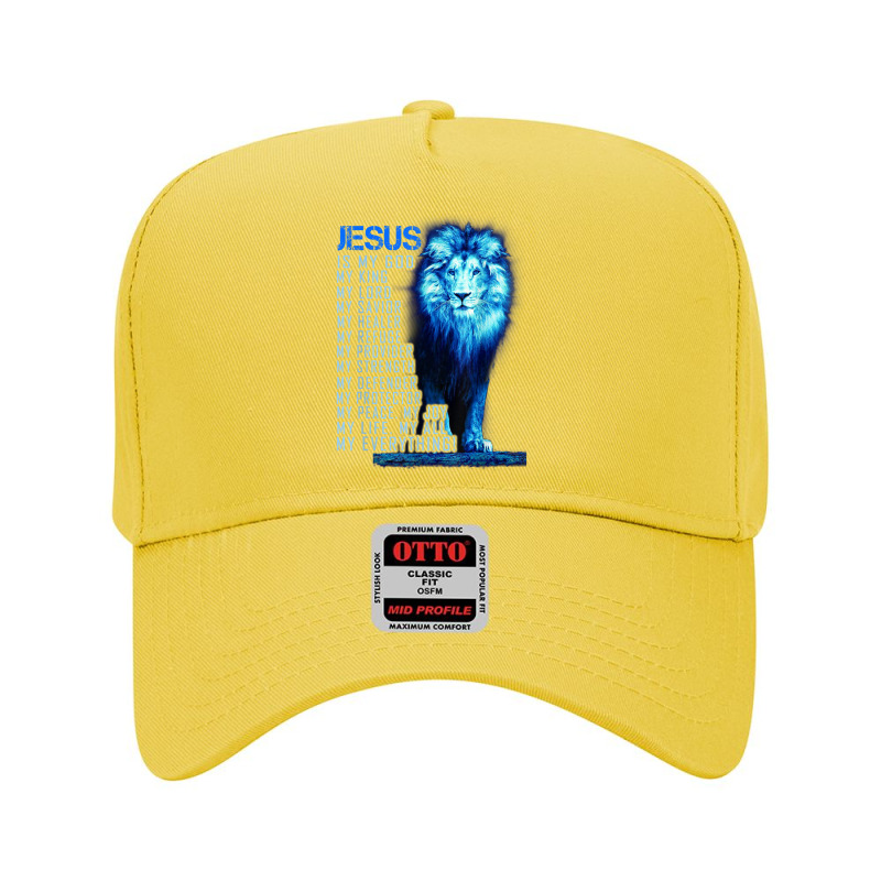 Jesus Is My God King My Lord My Savior Blue Lion Christian Graphic Adjustable Baseball Cap by Aria-Proctor | Artistshot