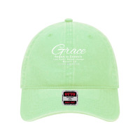 Grace Began In Genesis Script Edition Premium T Shirt Dyed Cap | Artistshot