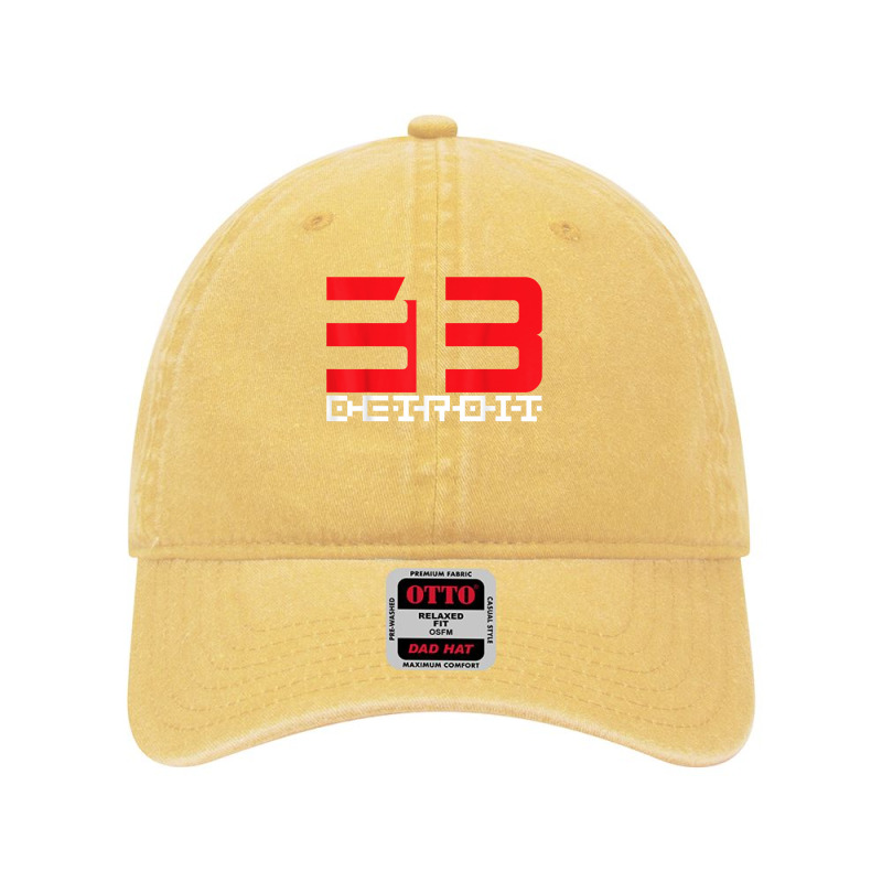 Detroit City Apparel For Men Women Detroit 313 Area Code T Shirt Dyed Cap by ebertfran1985 | Artistshot