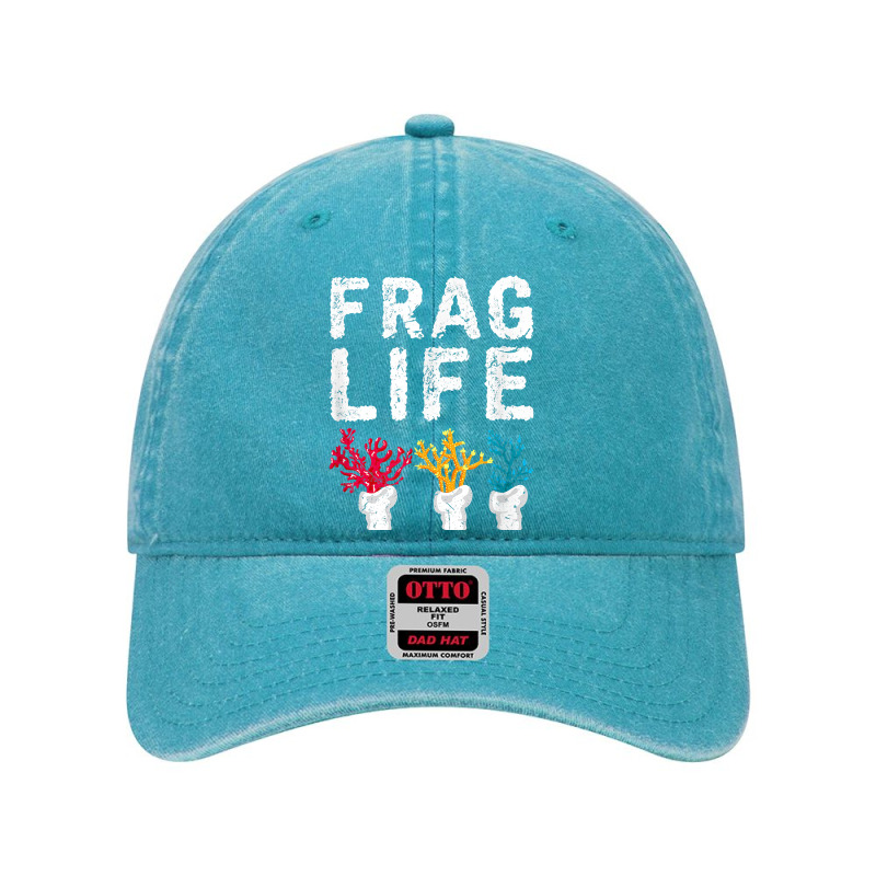 Frag Life Saltwater Reef Tank Funny Aquarium T Shirt Dyed Cap by JahmayaWhittle | Artistshot