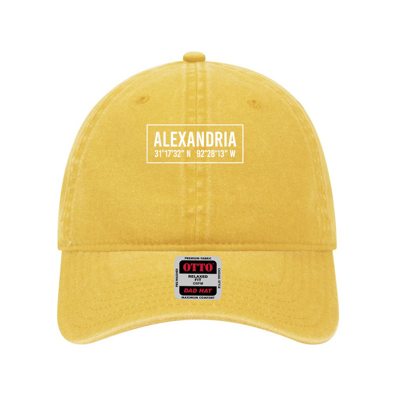 Alexandria La Louisiana Funny City Coordinates Home Gift T Shirt Dyed Cap by JahmayaWhittle | Artistshot