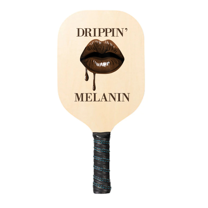 Womens Drippin Melanin Lips Black History Pride Blm African Women Tank Pickleball Paddle | Artistshot