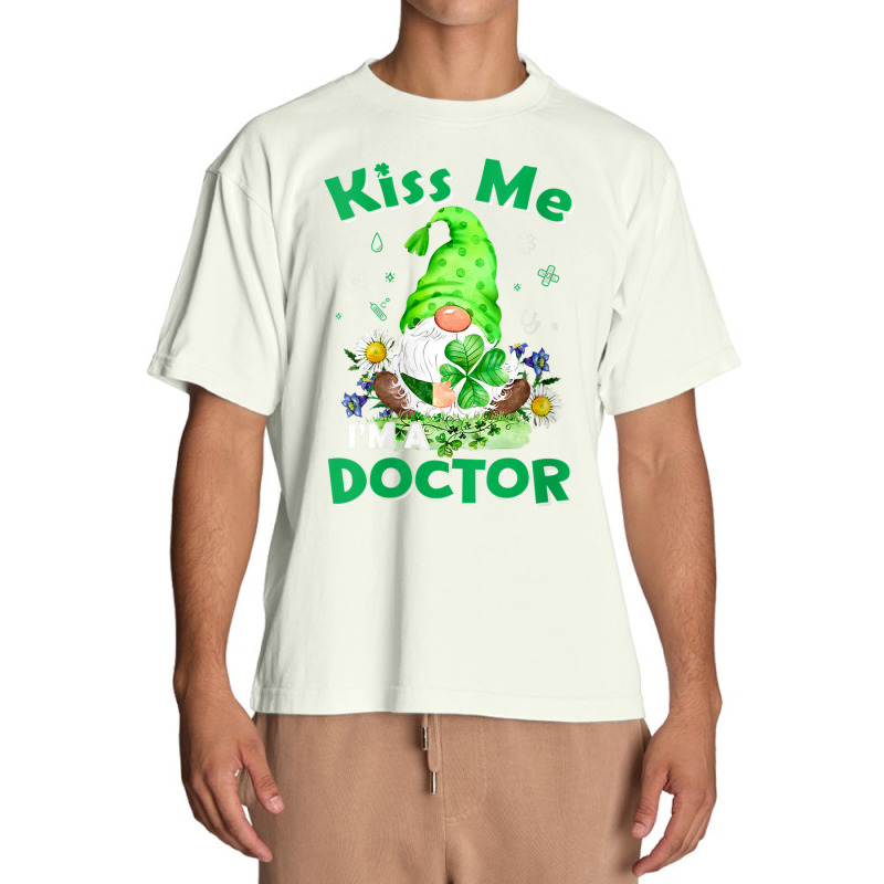 Womens Funny Doctor Nurse Gnomes St Patrick's Day Tee Nursing Lover Urban Heavy T-shirt | Artistshot