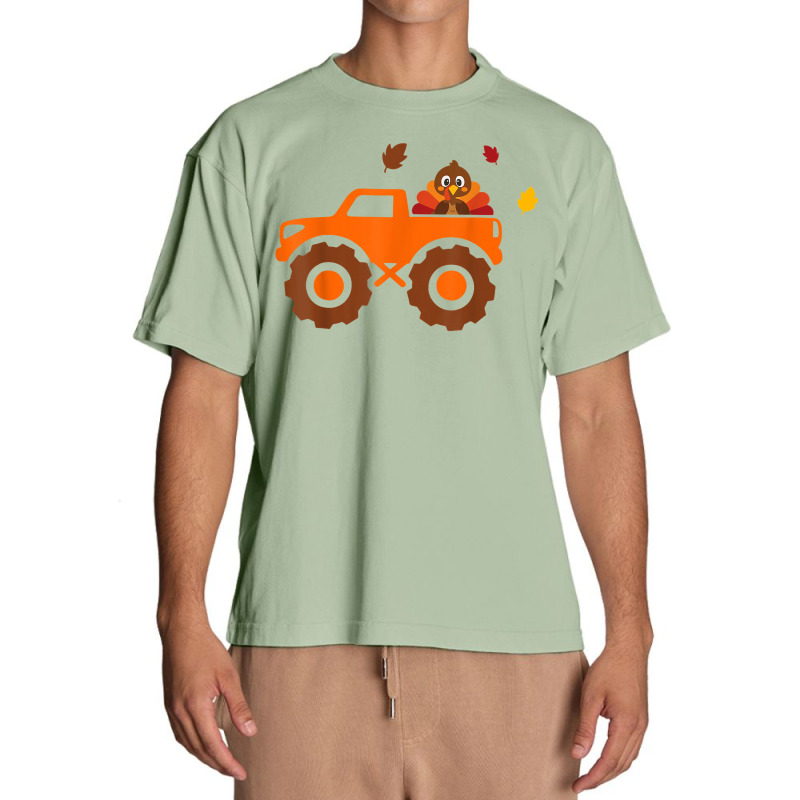 Turkey Monster Truck Thanksgiving Day Gift T Shirt Urban Heavy T-shirt | Artistshot