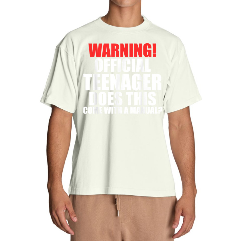 Warning! Offficial Teenager Come 13th Birthday Teenager T Shirt Urban Heavy T-shirt | Artistshot