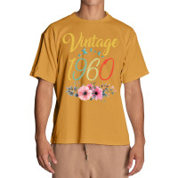 Womens Vintage 1960 Sunflower 63rd Birthday Awesome Since 1960 T Shirt Urban Heavy T-shirt | Artistshot