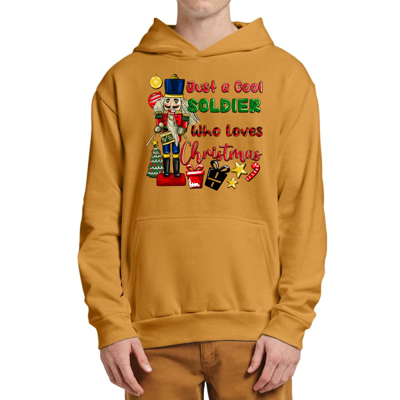 Just A Cool Soldıer Who Loves Christmas Urban Pullover Hoodie | Artistshot