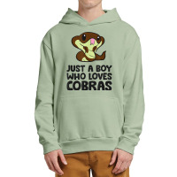 King Cobra Snake Just A Boy Who Loves Cobras T Shirt Urban Pullover Hoodie | Artistshot