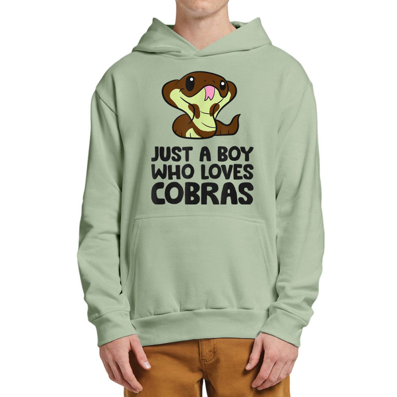 King Cobra Snake Just A Boy Who Loves Cobras T Shirt Urban Pullover Hoodie | Artistshot