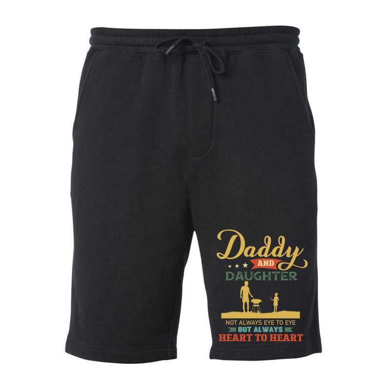 Daddy And Daughter Not Always Eye To Eye But Always Heart To Heart  Ca Fleece Short by vip.pro123 | Artistshot