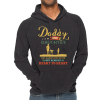 Daddy And Daughter Not Always Eye To Eye But Always Heart To Heart  Ca Vintage Hoodie | Artistshot