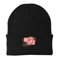 Photographer T  Shirt Pink Camera Silhouette T  Shirt Beanie | Artistshot