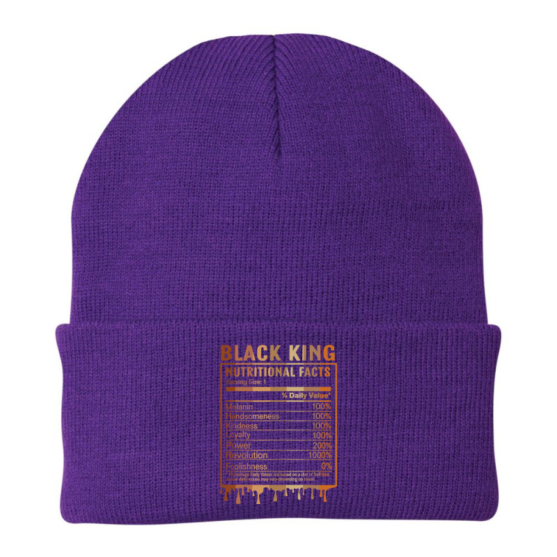 Black King Nutrition Facts Shirt Juneteenth 2022 Melanin Beanie by nhan0105 | Artistshot