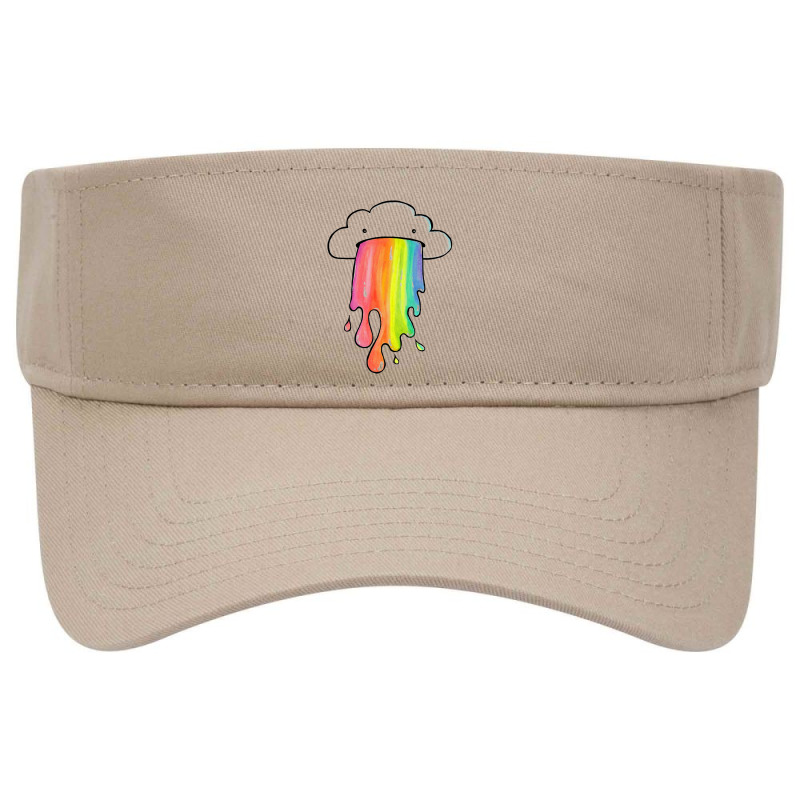 Cloud Overlay Rainbow Visor hat by dikokazei | Artistshot