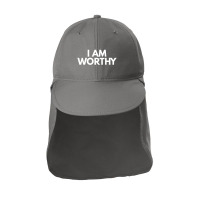 I Am Worthy Sun Shade Cap | Artistshot