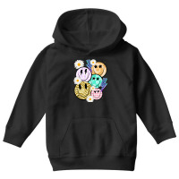 Smiley Face Collage Distressed Smiley Face Youth Hoodie | Artistshot